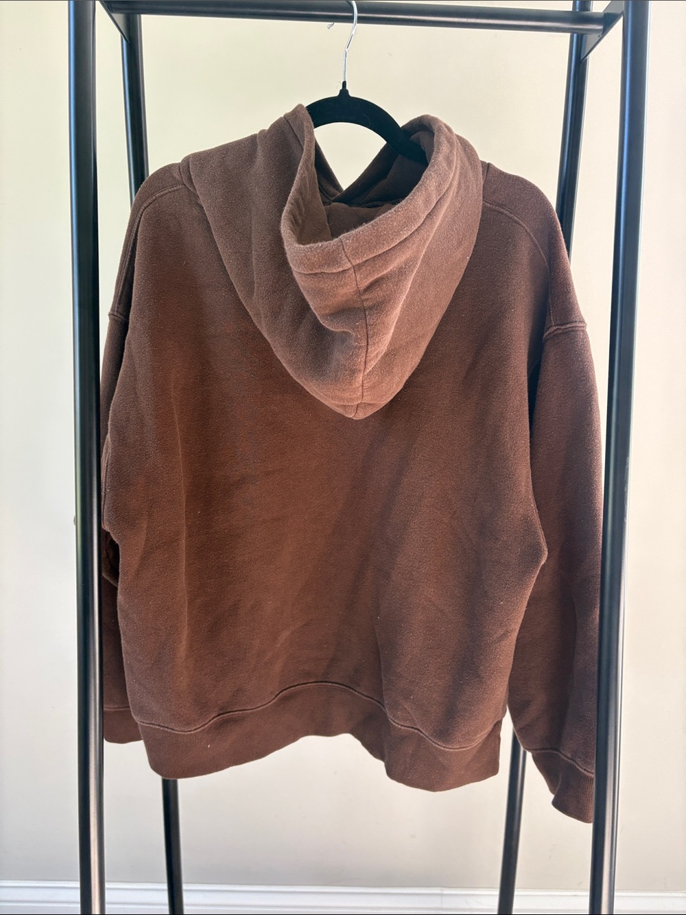 Oversized Brown Comfy Women's Hoodie - Picture 3 of 5